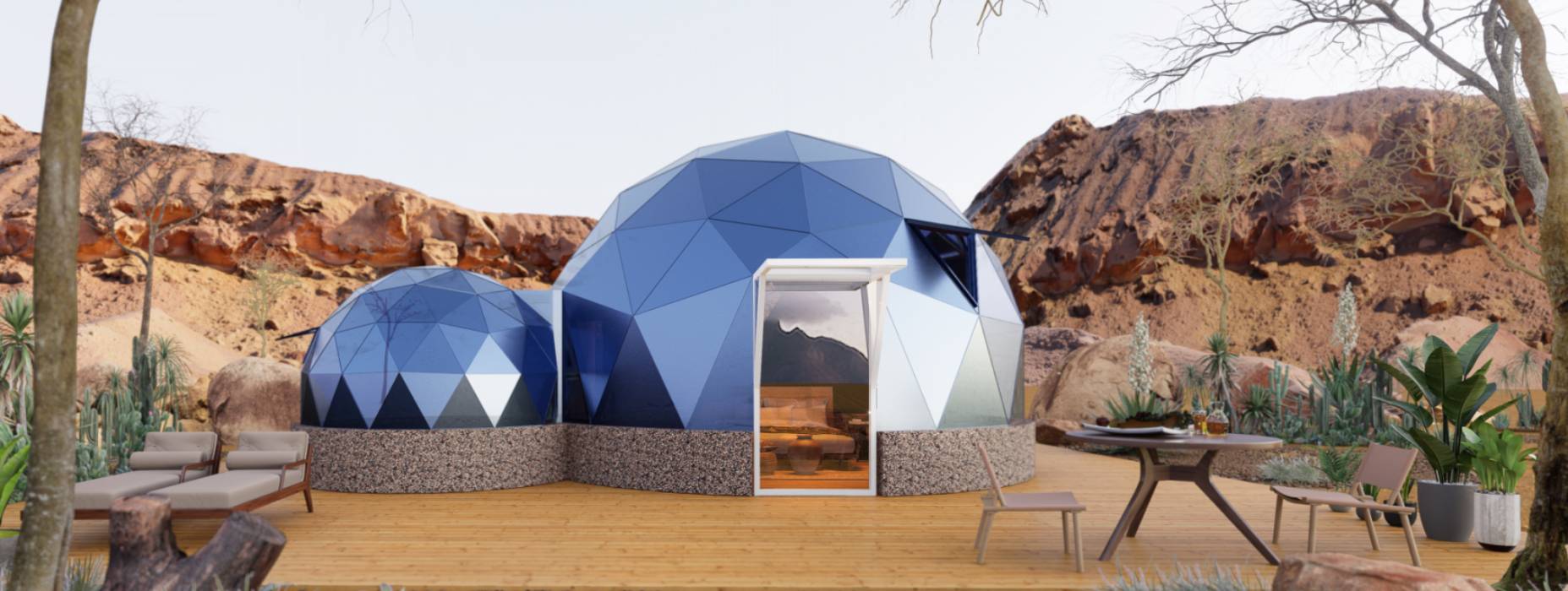 通城县球形智能光伏玻璃星空房